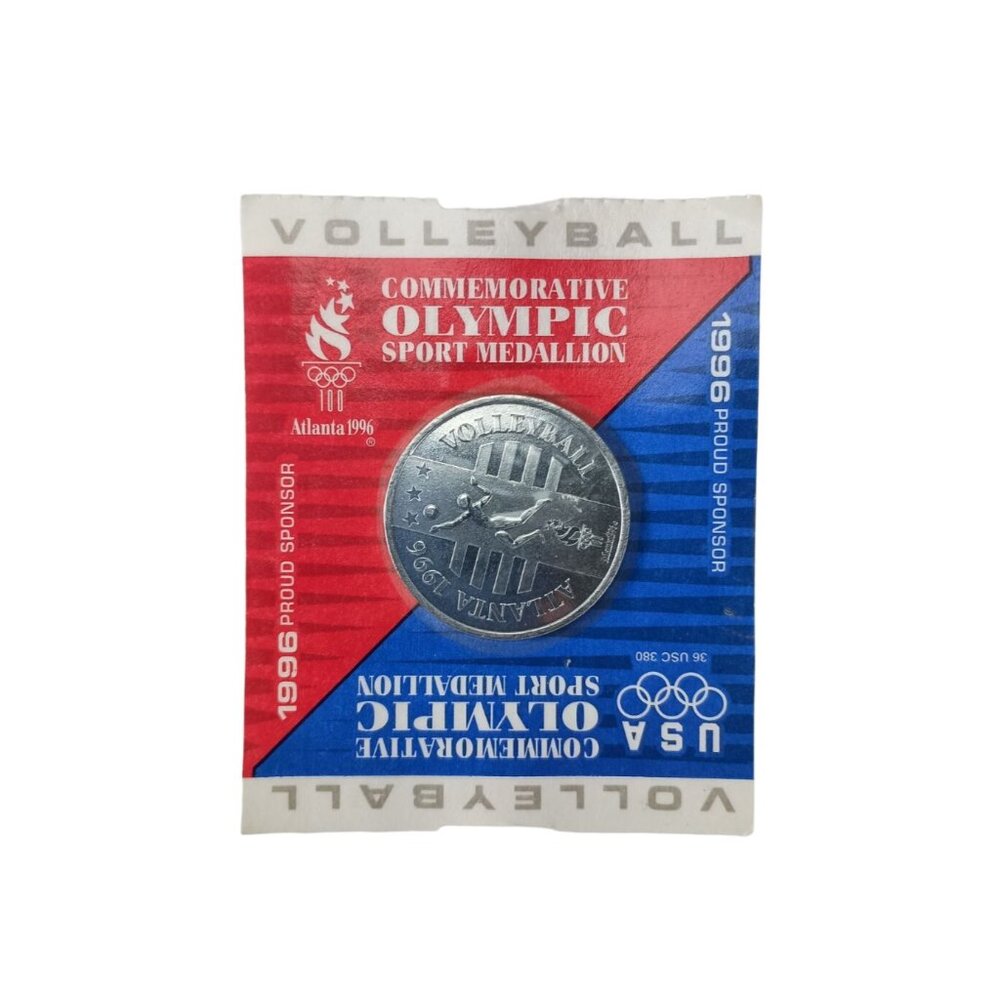 Volleyball 1996 USA Olympic Sport Medallion Atlanta Sealed Coin Vintage